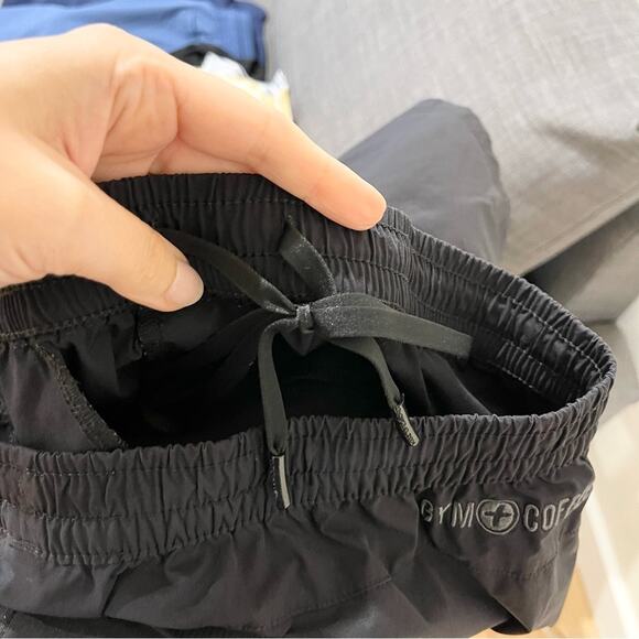 Gym + Coffee Men's Athletic Black Shorts size M Elastic Waistband - Picture 7 of 7